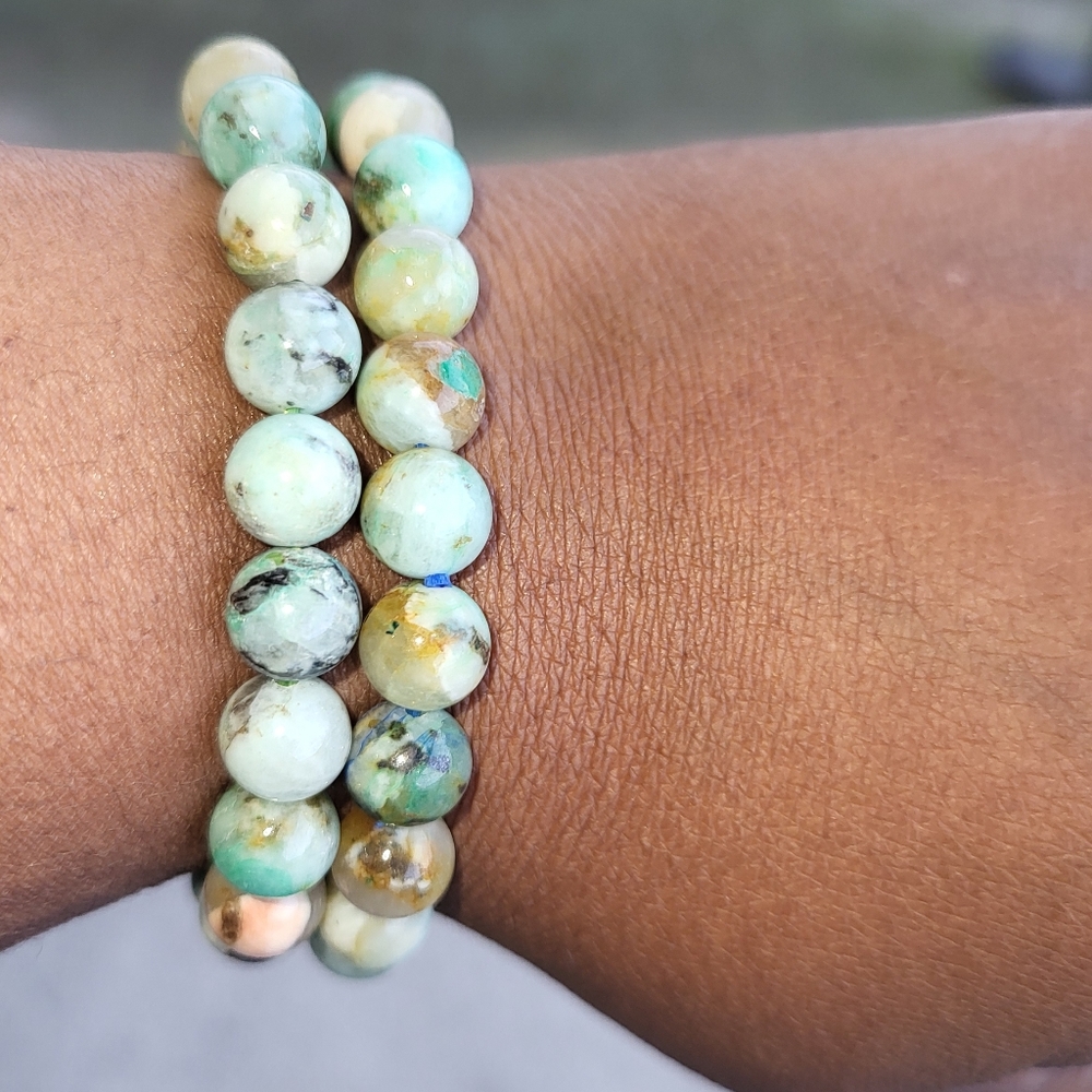 2 Phoenix Stone Bead Bracelets - Picture 3 of 5